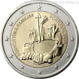 Монета Портагулии 2 Евро, "Международный год семейных фермерских хозяйств", AU, 2014