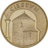 Монета Польши 2 Злотых, "Цешин" AU, 2005