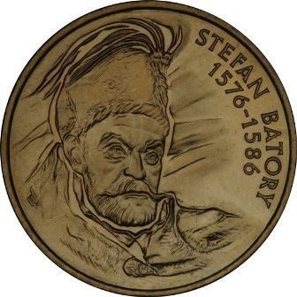 Монета Польши 2 Злотых, "Стефан Баторий" AU, 1997