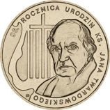 Монета Польши 2 Злотых, "95-летие со дня рождения Яна Твардовского" AU, 2010