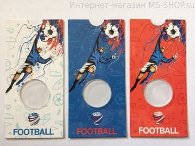 Комплект открыток для монеты 25 рублей "Чемпионат Мира по футболу"