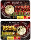 Монета Бельгии 2,5 евро "Сборная Бельгия по футболу (Красные дьяволы)" (в буклете), AU, 2018