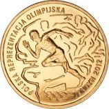 Монета Польши 2 Злотых, "Польская олимпийская сборная в Лондоне 2012" AU, 2012