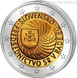 Монета Словакии 2 Евро 2016 год "Председательство Словакии в Совете Европейского Союза", AU