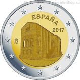 Монета Испании 2 Евро 2017 год "Церковь Санта-Мария-дель-Наранко в Овьедо", AU