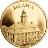 Монета Польши 2 Злотых, "Млава" AU, 2011