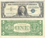 Банкнота США 1 доллар А, 1957, F