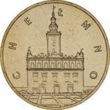 Монета Польши 2 Злотых, "Хелмно" AU, 2006