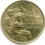 Монета Польши 2 Злотых, "Праздник урожая" AU, 2004