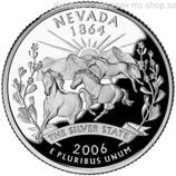 Монета 25 центов США "Невада", AU, 2006, P