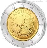 Монета Литвы 2 Евро 2016 год "Балтийская культура", AU