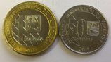 Комплект монет Венесуэлы 50 сентимо и 1 боливар (2 монеты), AU, 2018