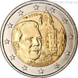 Монета 2 Евро Люксембург  "Замок Берг" AU, 2008 год