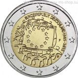 Монета Германии 2 Евро 2015 год "30 лет флагу ЕС", AU