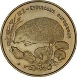 Монета Польши 2 Злотых, "Ёж" AU, 1996