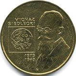 Монета Польши 2 Злотых, "Михал Седлецкий" AU, 2001