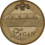 Монета Польши 2 Злотых, "Жагань" AU, 2006