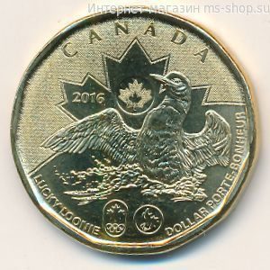 Монета Канады 1 доллар "Олимпийские игры в Рио-де-Жанейро", AU, 2017