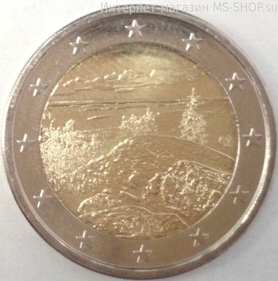 Монета 2 Евро Финляндии "Национальный парк Коли", AU, 2018