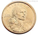 Монета США 1 доллар "Парящий орёл", AU, D, 2005