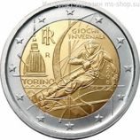 Монета 2 Евро Италии  "XX зимние Олимпийские игры" AU, 2006 год