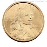 Монета США 1 доллар "Сакагавея. Парящий орёл", AU, D, 2000