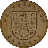 Монета Польши 2 Злотых, "Силезское воеводство" AU, 2004