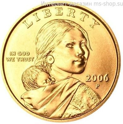 Монета США 1 доллар "Парящий орёл", AU, P, 2006