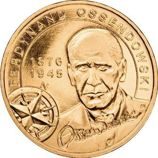 Монета Польши 2 Злотых, "Фердинанд Оссендовский" AU, 2011