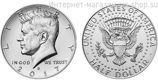 Монета США 1/2 доллара, AU, 2017, двор D