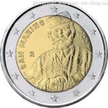 Монета 2 Евро Сан-Марино  "Джузеппе Гарибальди" AU, 2007 год