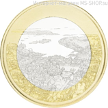 Монета Финляндии 5 Евро "Национальные пейзажи Финляндии. Маритиме-Хельсинки", AU, 2018