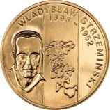 Монета Польши 2 Злотых, " Владислав Стржеминский" AU, 2009