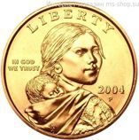 Монета США 1 доллар "Парящий орёл", AU, P, 2004