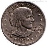 Монета США 1 доллар "Сьюзен Энтони" монетный двор P, AU, год 1979