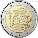 Монета Словении 2 Евро, "600 лет коронации Барбары Цилли", AU, 2014