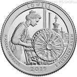 Монета США 25 центов "46-ой парк. Лоуэлл", D, 2019