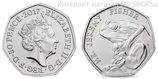 Монета Великобритании 50 пенсов "Мистер Джереми Фишер", AU, 2017