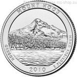 Монета США 25 центов "5-ый национальный лес Маунт Худ, Орегон", P, AU, 2010