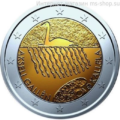 Монета Финляндии 2 Евро 2015 год "150 лет со дня рождения художника Аксели Галлен-Каллела", AU