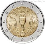 Монета Франции 2 Евро 2016 год "Чемпионат Европы по футболу 2016 во Франции", AU