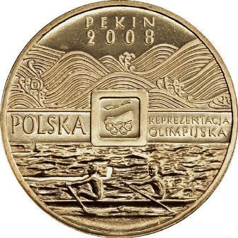Монета Польши 2 Злотых, "Игры XXIX Олимпиады — Пекин 2008" AU, 2008