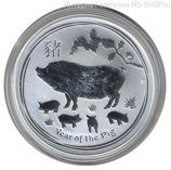 Монета Австралии 1 доллар "Восточный Календарь. Год свиньи", PROOF, 2019