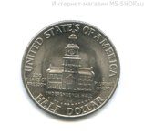 Монета США 50 центов "Портрет Джона Кеннеди. 200 лет независимости", двор D, VF, 1976