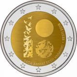 Монета Эстонии 2 евро "100 лет Эстонской Республике" AU, 2018 год