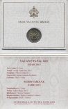 Монета Ватикана 2 Евро "Вакантный престол (Sede Vacante)" AU, 2013 год