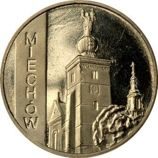 Монета Польши 2 Злотых, "Мехув" AU, 2010