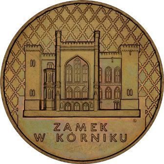 Монета Польши 2 Злотых, "Замок в Курнике" AU, 1998