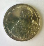 Монета Португалии 5 евро "Королева Европы - Барбара Португальская", AU, 2017