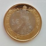 Монета Финляндии 5 Евро "Национальные пейзажи Финляндии. Парк Коли", AU, 2018